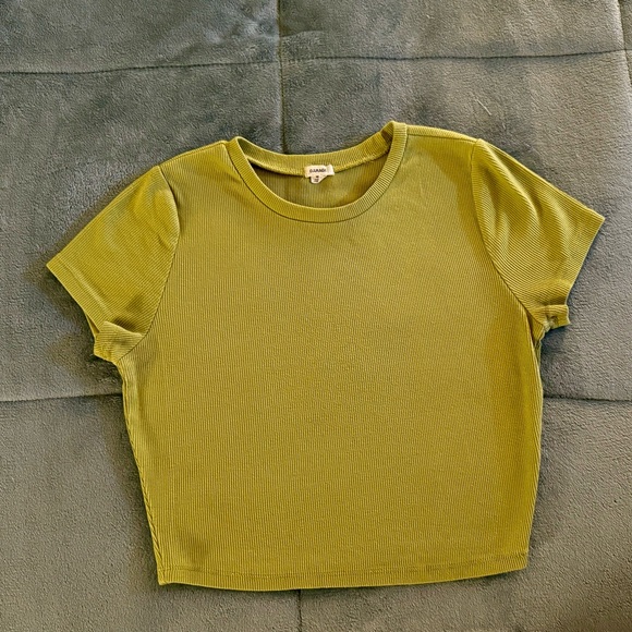 Garage Cropped Ribbed Tee - Picture 2 of 2